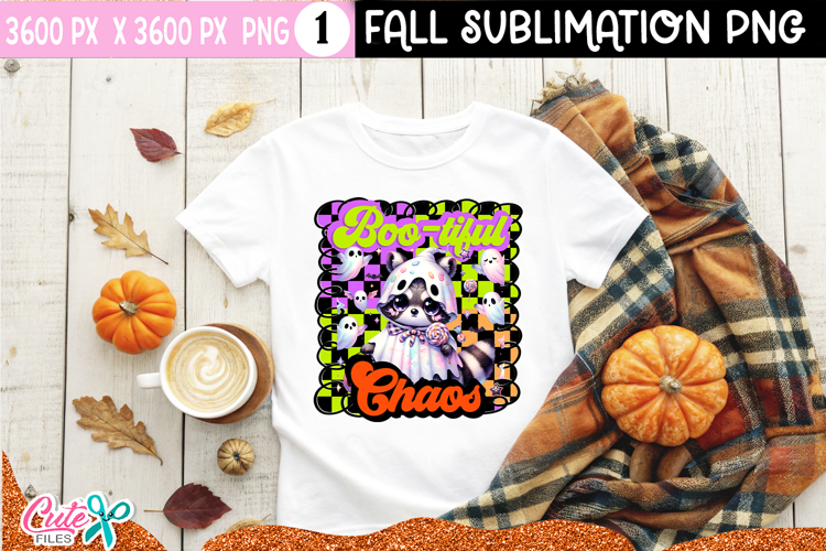 Boo tiful chaos | Cute Sublimation Design