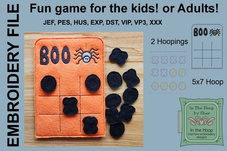 ITH Spider Halloween Tic Tac Toe