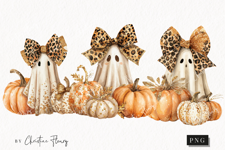 Fall Boojie Ghost Clipart | Halloween PNG