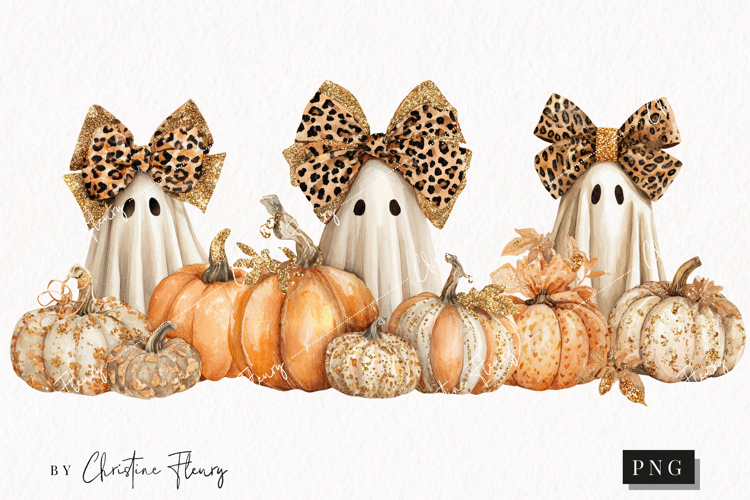Fall Boojie Ghost Clipart | Halloween PNG