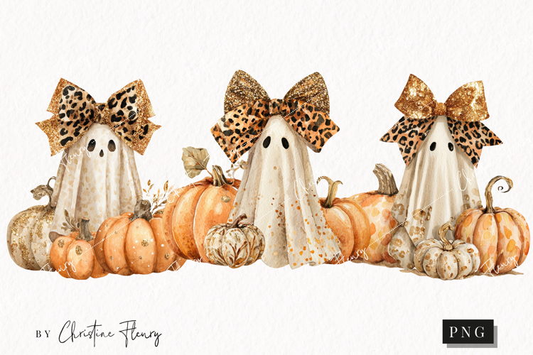 Fall Boojie Ghost Clipart | Halloween PNG