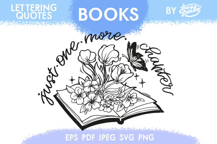 Book Era Lettering Quote