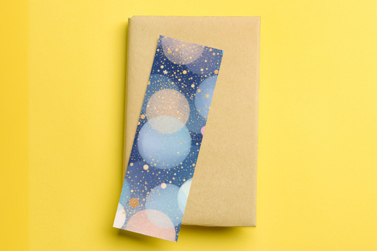 printable bookmark sublimation - glitter