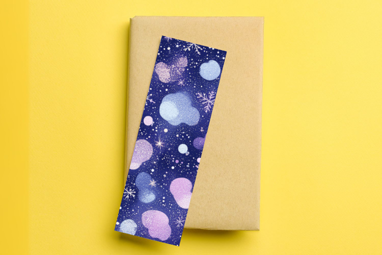 printable bookmark sublimation - glitter