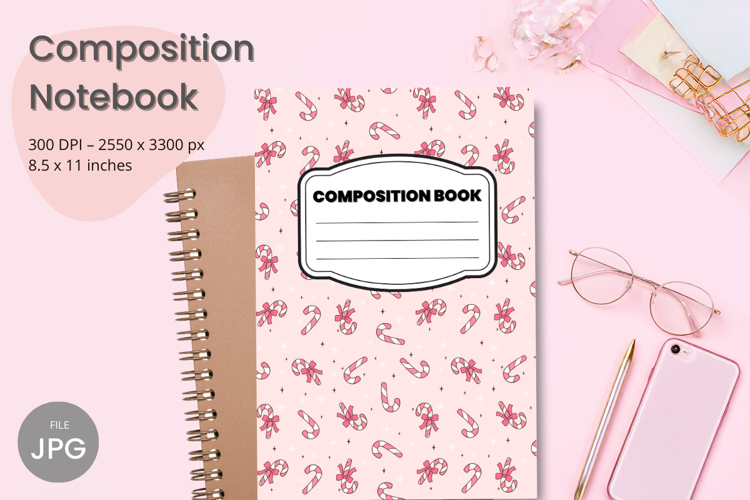 Composition Book Cover School Theme Teacher KDP Notebook