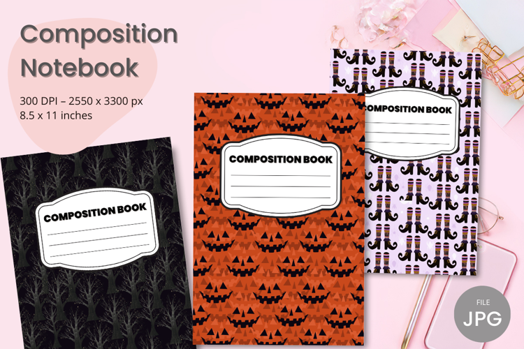 Composition Book Cover School Theme Teacher KDP Notebook