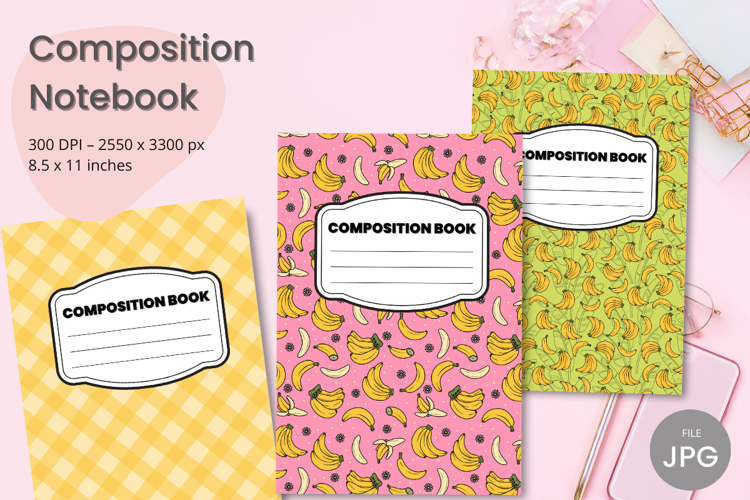Composition Book Cover School Theme Teacher KDP Notebook