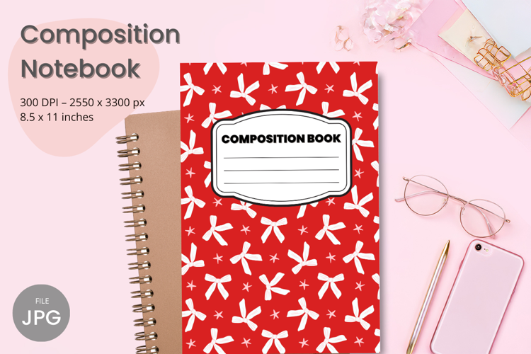 Composition Book Cover School Theme Teacher KDP Notebook
