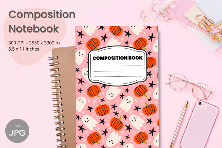 Composition Book Cover School Theme Teacher KDP Notebook
