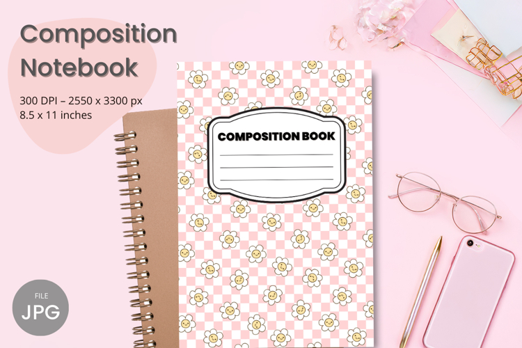 Composition Book Cover School Theme Teacher KDP Notebook