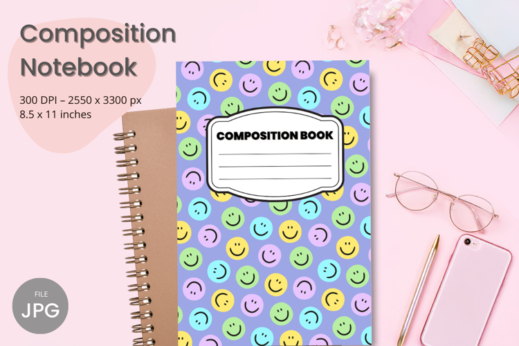 Composition Book Cover School Theme Teacher KDP Notebook
