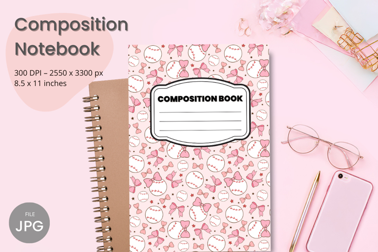 Composition Book Cover School Theme Teacher KDP Notebook