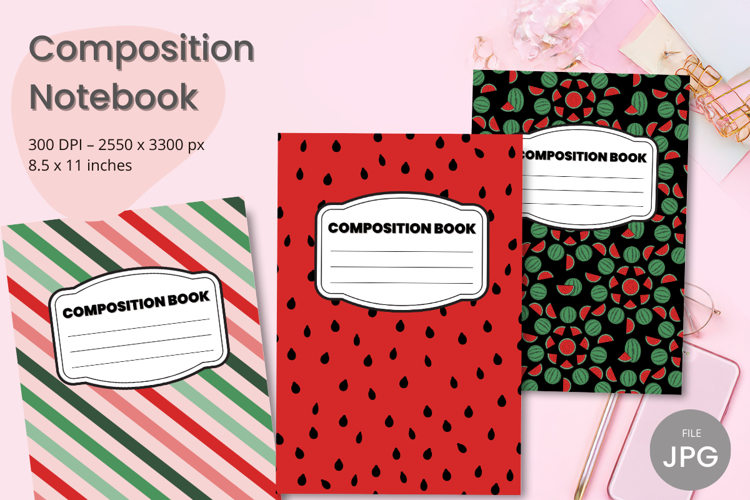 Composition Book Cover School Theme Teacher KDP Notebook