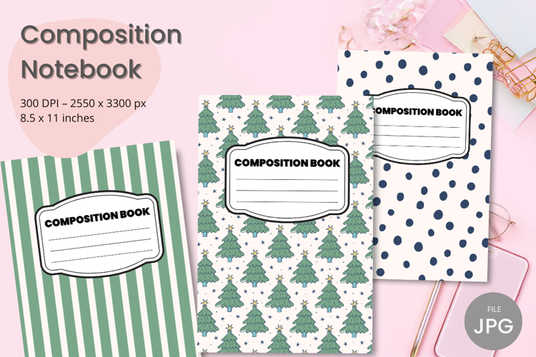 Composition Book Cover School Theme Teacher KDP Notebook