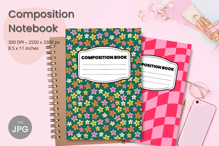 Composition Book Cover School Theme Teacher KDP Notebook