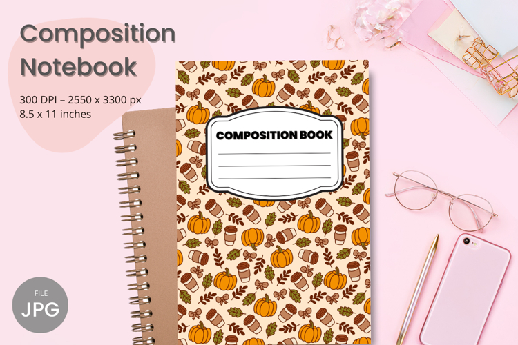 Composition Book Cover School Theme Teacher KDP Notebook