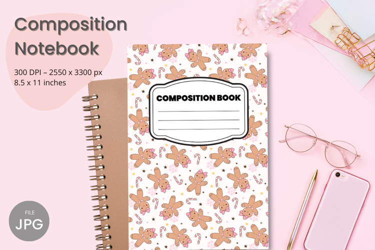 Composition Book Cover School Theme Teacher KDP Notebook