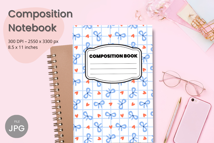 Composition Book Cover School Theme Teacher KDP Notebook