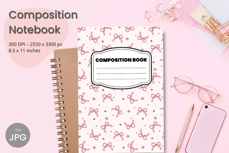 Composition Book Cover School Theme Teacher KDP Notebook