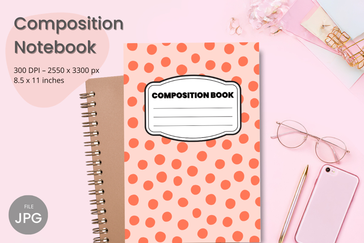 Composition Book Cover School Theme Teacher KDP Notebook