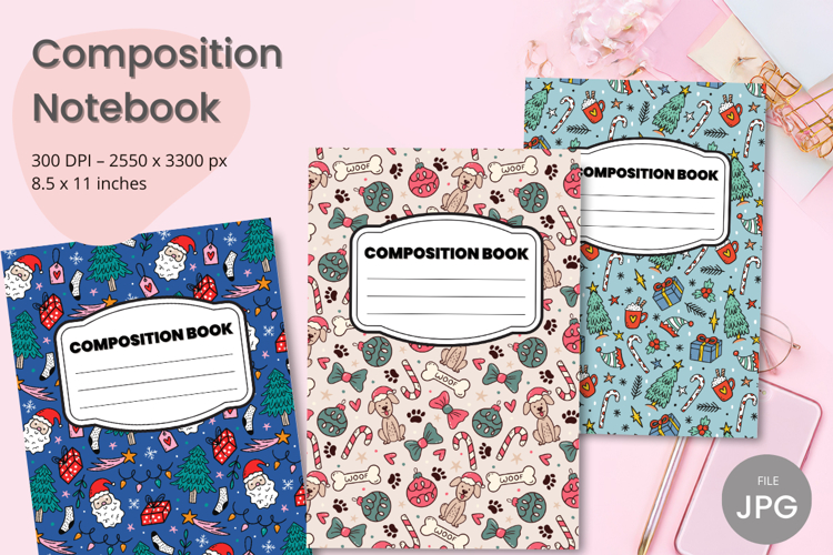 Composition Book Cover School Theme Teacher KDP Notebook