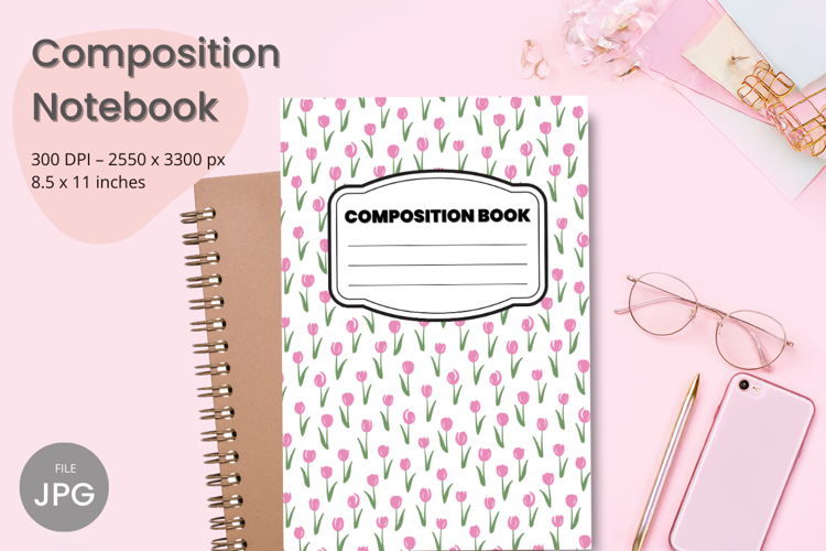Composition Book Cover School Theme Teacher KDP Notebook