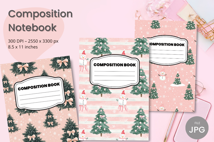 Composition Book Cover School Theme Teacher KDP Notebook