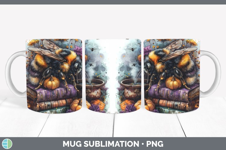 GorgeousBook Halloween Mug Wrap design.