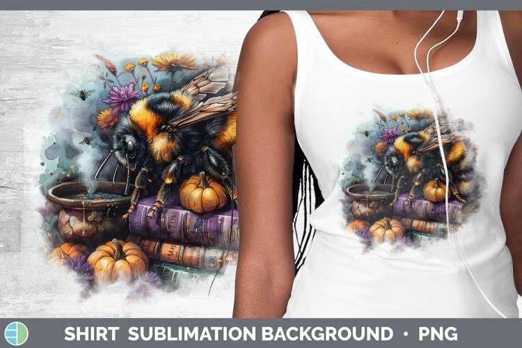 Book Halloween Bee Shirt Sublimation Sublimation Background