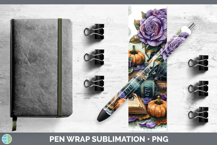 GorgeousBook Halloween Pen Wrap design.