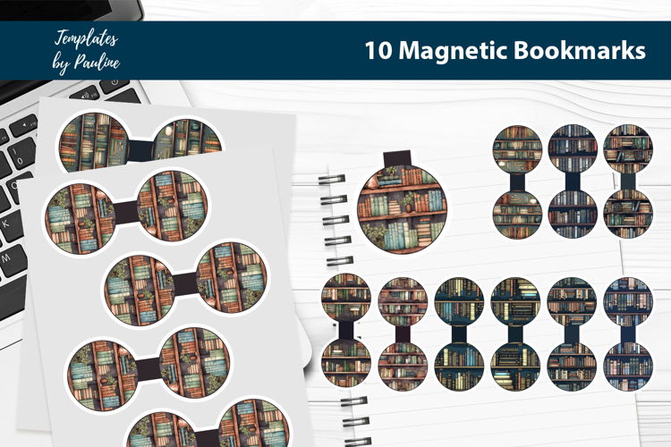 Book Lover Magnetic Bookmark Bundle, Retro Bookmark Pack