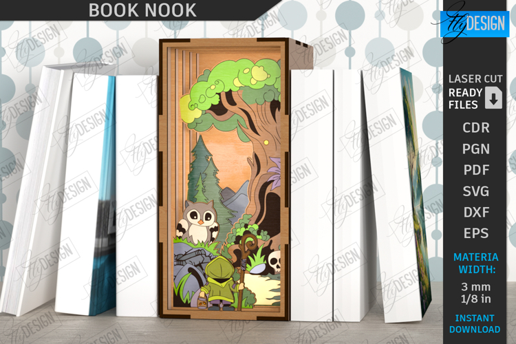 Laser Cut Book Nook Image 10