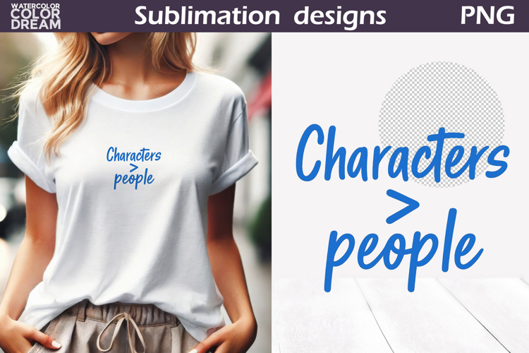 Characters People PNG | Bookish Humor Sublimation