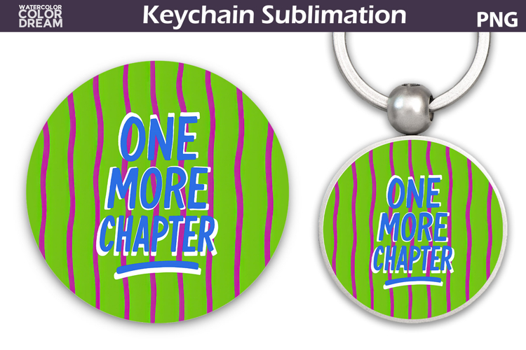 Book Quote Keychain | Book Lover Round Keychain