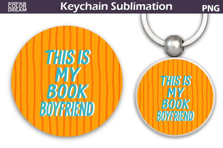 Book Quote Keychain | Book Lover Round Keychain