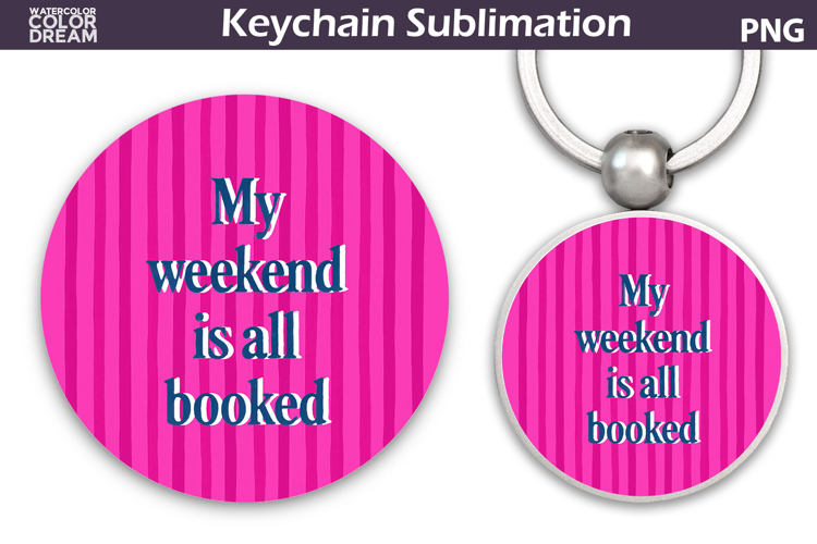 Book Quote Keychain | Book Lover Round Keychain