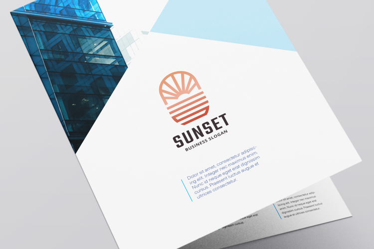 Sunset Travel Agent Logo