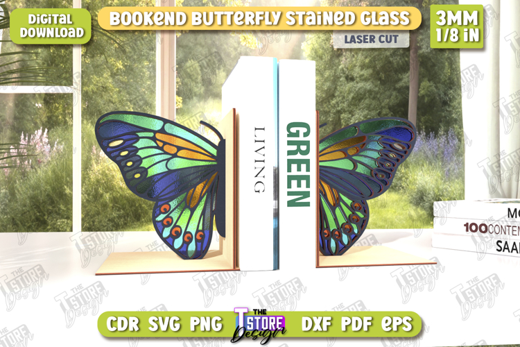 Butterfly Bookend Laser Cut | Book Stopper | Suncatcher |CNC