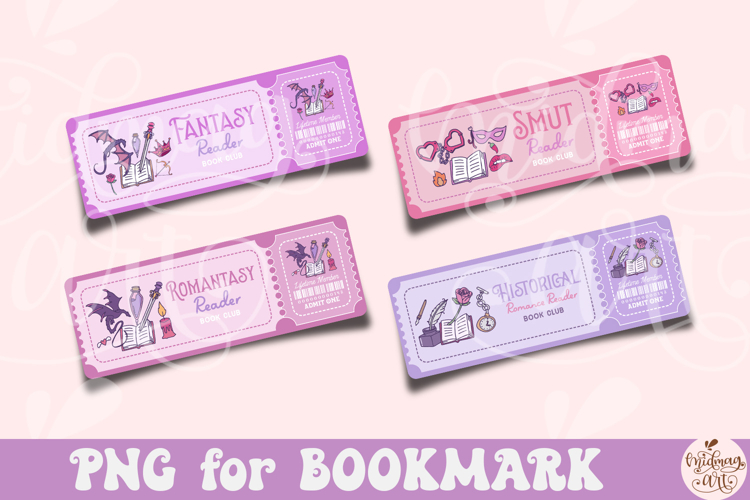 Bookish Bookmark Bundle Png