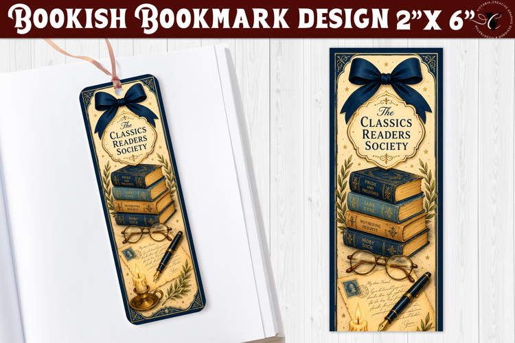 Bookish Bookmark | Book Lover Bookmark design, Reading theme