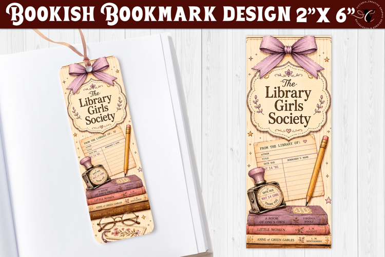 Bookish Bookmark | Book Lover Bookmark design, Reading theme