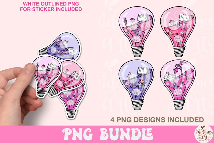 Bookish Bulb Png Bundle