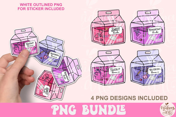 Bookish Drink Box Png Bundle