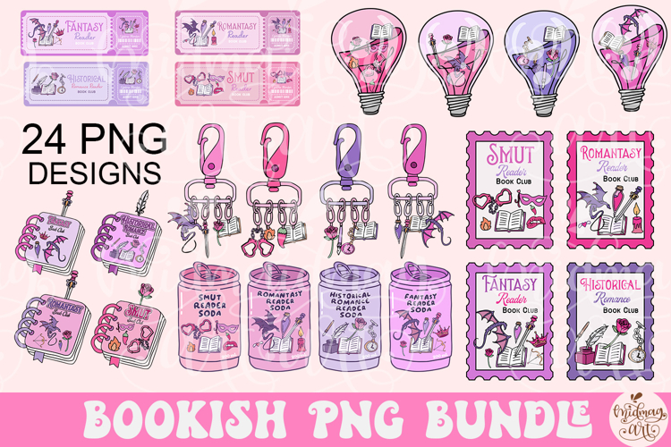 Bookish Bundle Png