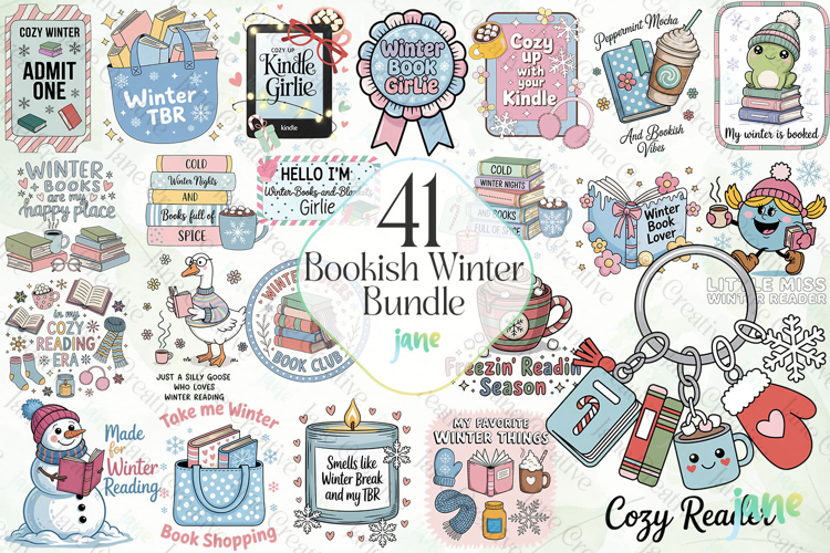 Bookish Winter Bundle Sublimation