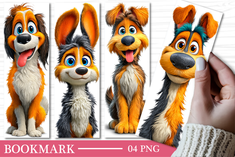 Cute Dog Bookmark Design Funny Dog Bookmark Sublimation