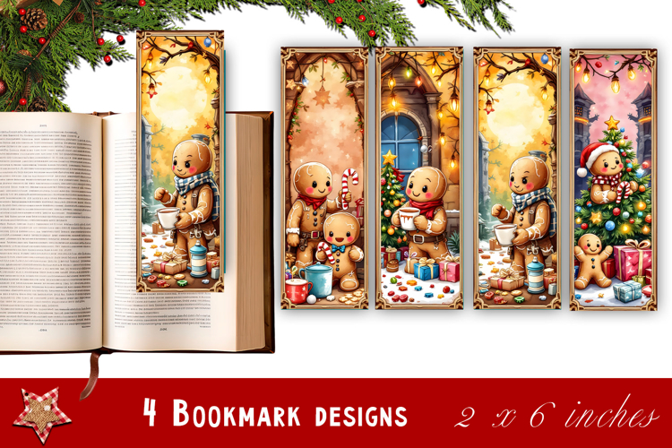 Winter Bookmarks PNG Printable | Christmas bookmarks