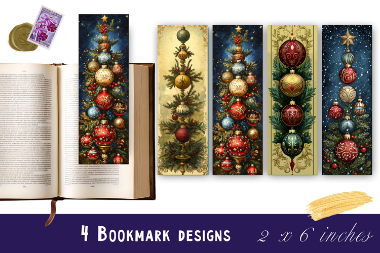 Christmas tree bookmark, winter printable kids book crafts