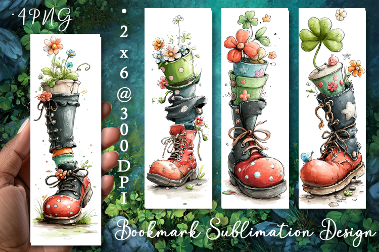 St Patricks Day Bookmark, Sublimation Design