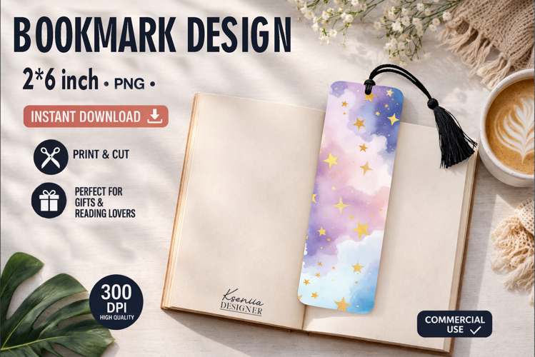 Celestial Printable Bookmark|Easy to Print at Home